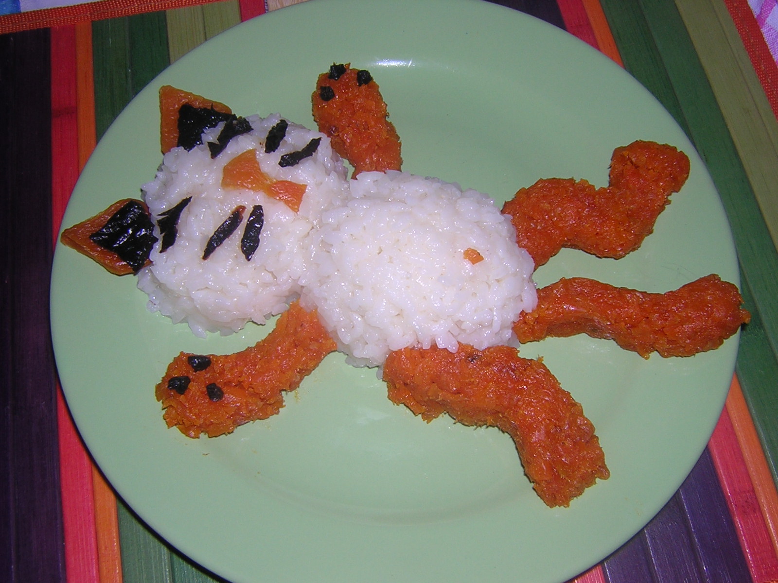 Украсить детское блюдо из риса